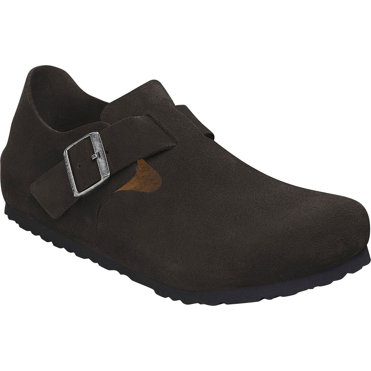 Image of Birkenstock London Suede Shoe - Men's Black Suede, 44.0