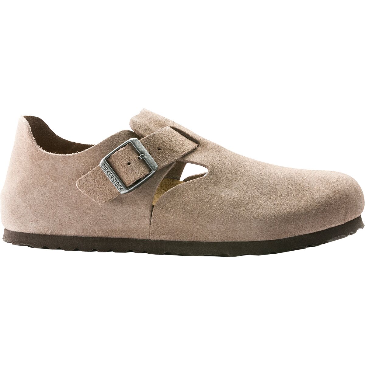Image of Birkenstock London Suede Shoe - Men's Taupe Suede, 46.0