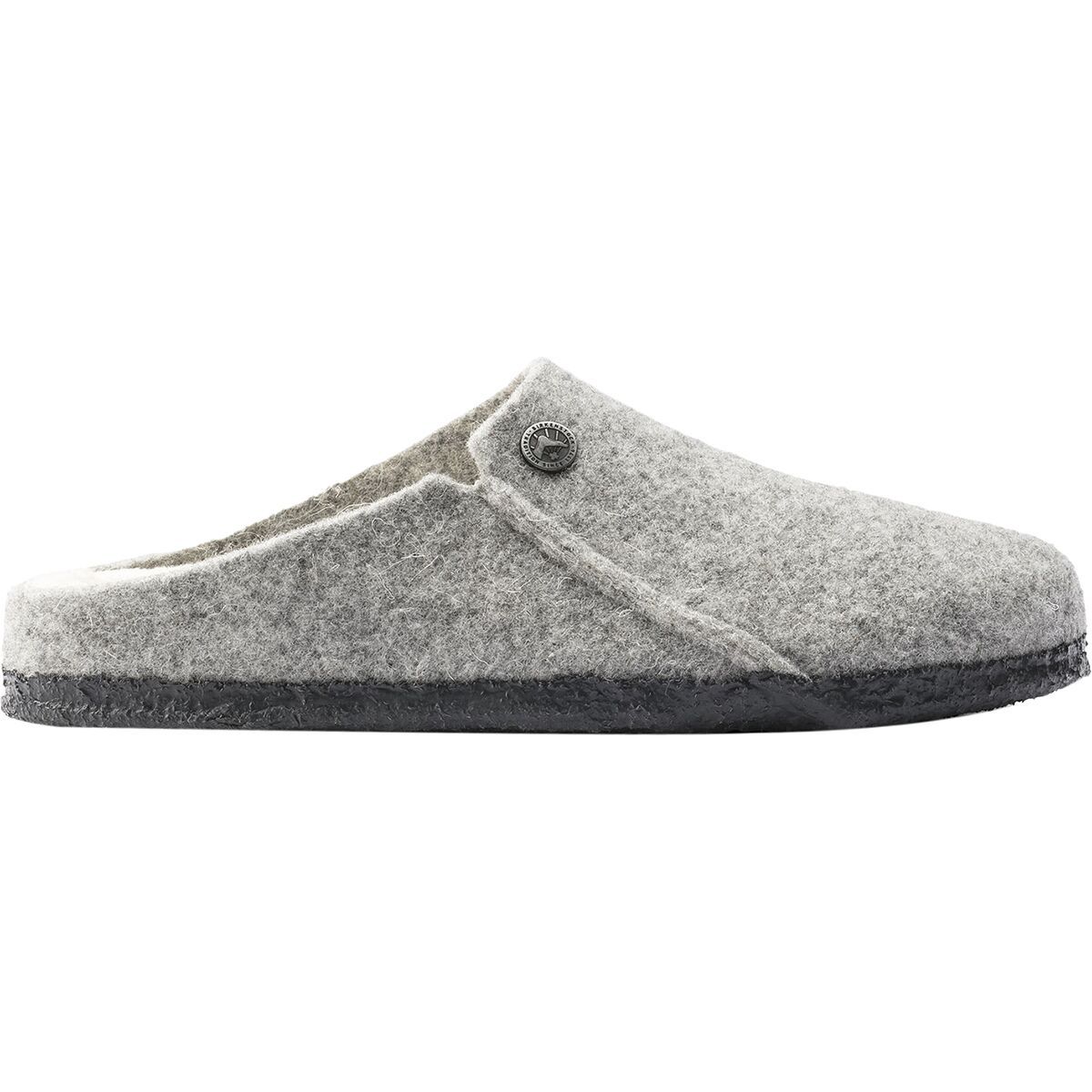 Image of Birkenstock Zermatt Shearling Lined Slipper - Men's Light Gray/Natural Wool, 46.0