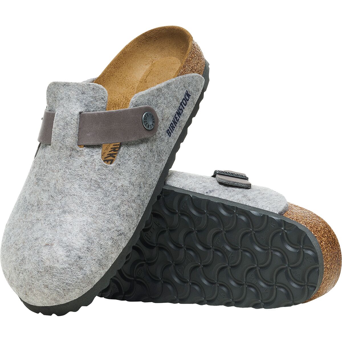 [送料無料][レア]【The Superior Labor×BIRKENSTOCK スエードサンダル】[メンズ][薄茶×紺×白][表記サイズ:41][26.5cm][別注] THE SUPERIOR LABOR× BIRKENSTOCK Boston