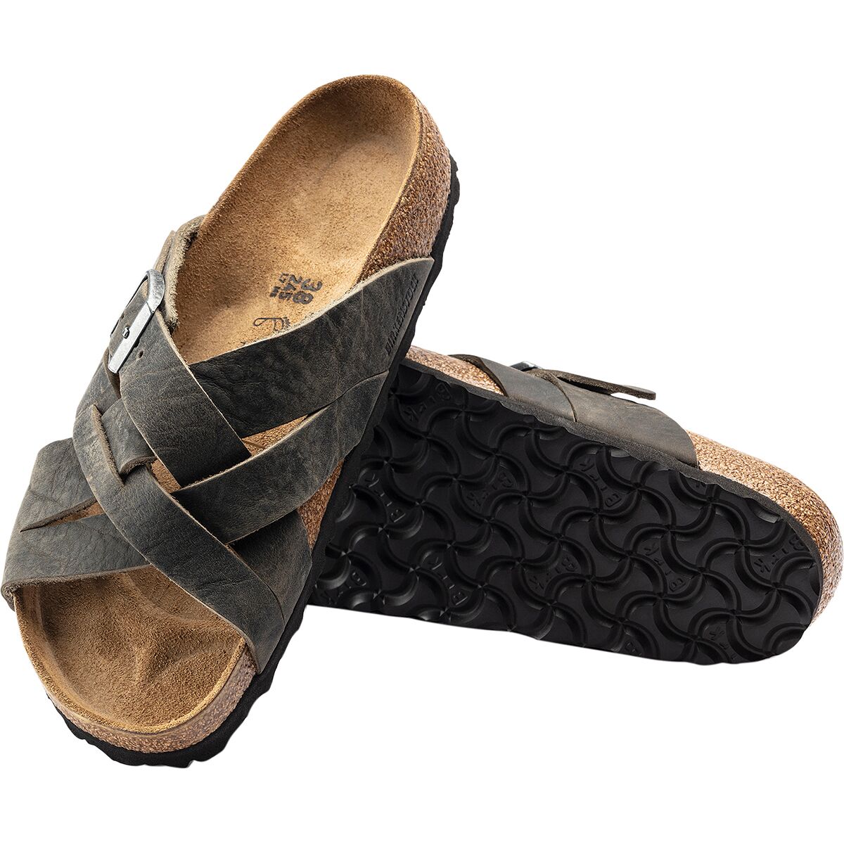 Birkenstock Lugano Tan Suede Soft Footbed Men’s Sandals Birkenstock Lugano - FREE Shipping & FREE Returns - Men main image 2