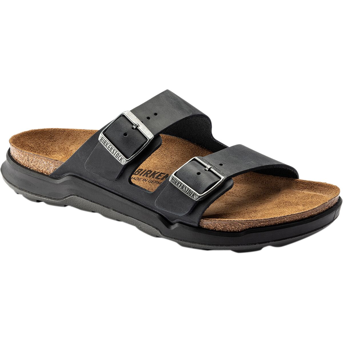 Image of Birkenstock Arizona CT Sandal - Men's Black Oiled Leather, 46.0