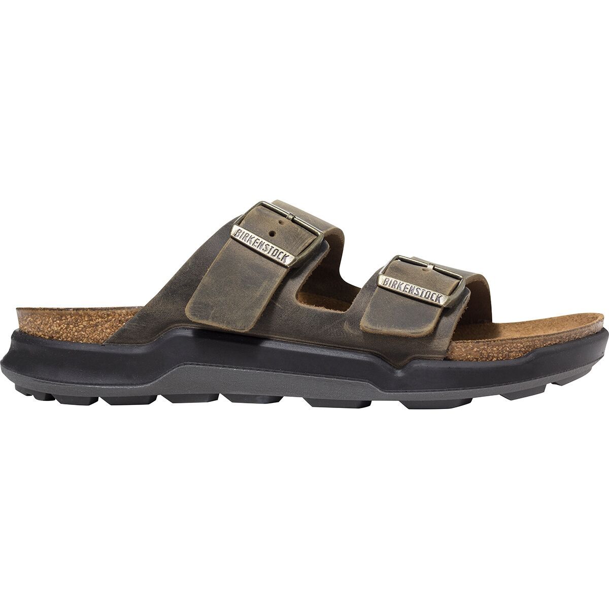 Birkenstock Arizona CT Sandal - Men's Khaki Oiled Leather, 45.0