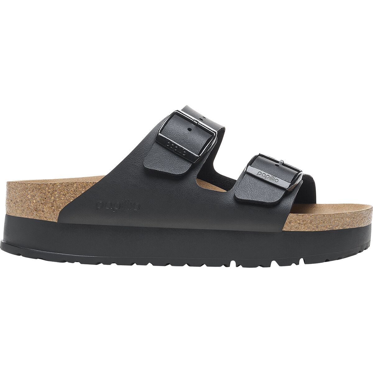 Image of Birkenstock Arizona Platform Vegan Narrow Sandal - Women's Black Birko-FlorLTD, 38.0