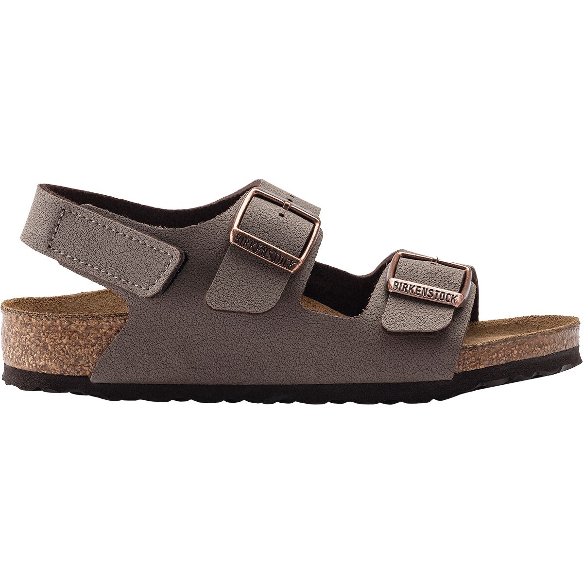 Image of Birkenstock Milano HL Sandal - Kids' Mocha Birkibuc, 25.0