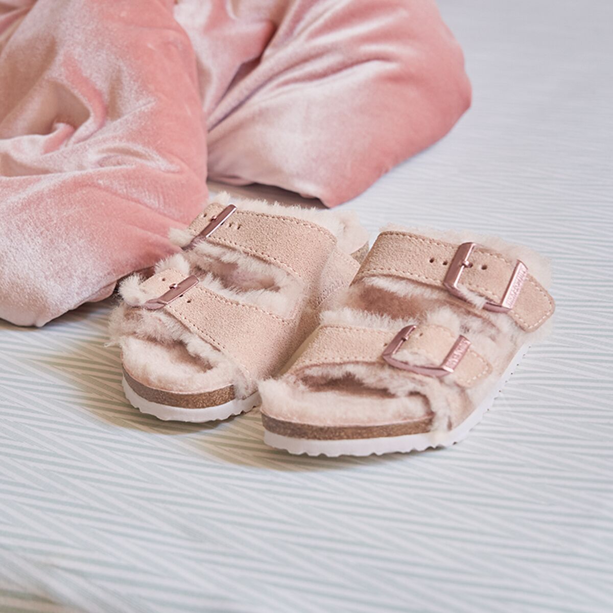 Birkenstock Arizona Shearling Lined Sandal - Kids' - Kids