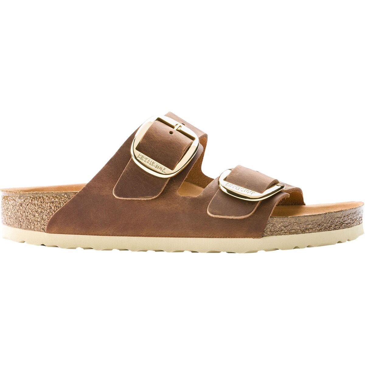 Image of Birkenstock Arizona Big Buckle Leather Sandal - Women's Cognac Leather, 38.0