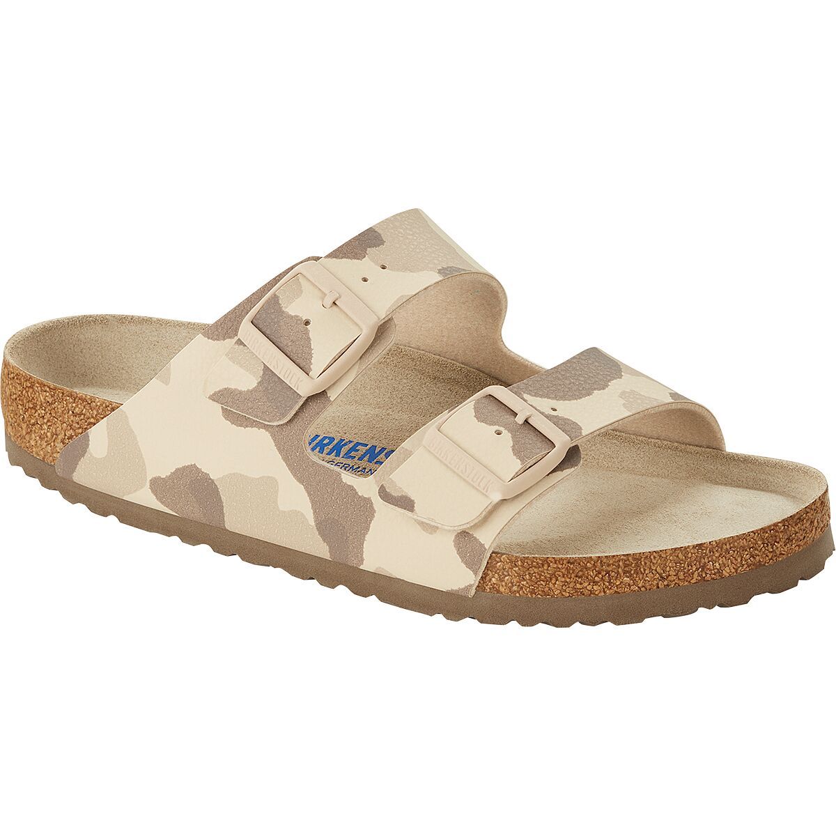 Image of Birkenstock Arizona Limited Edition Narrow Soft Footbed Sandal - Women's Desert Soil Camo Gray Taupe, 36.0