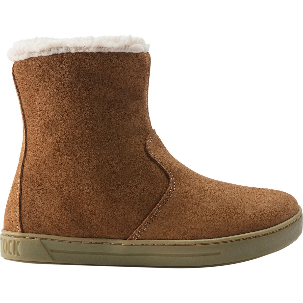Birkenstock Birkenstock Lille Suede Boot - Kids' Suede/Fleece/Mink/Natural, 34.0