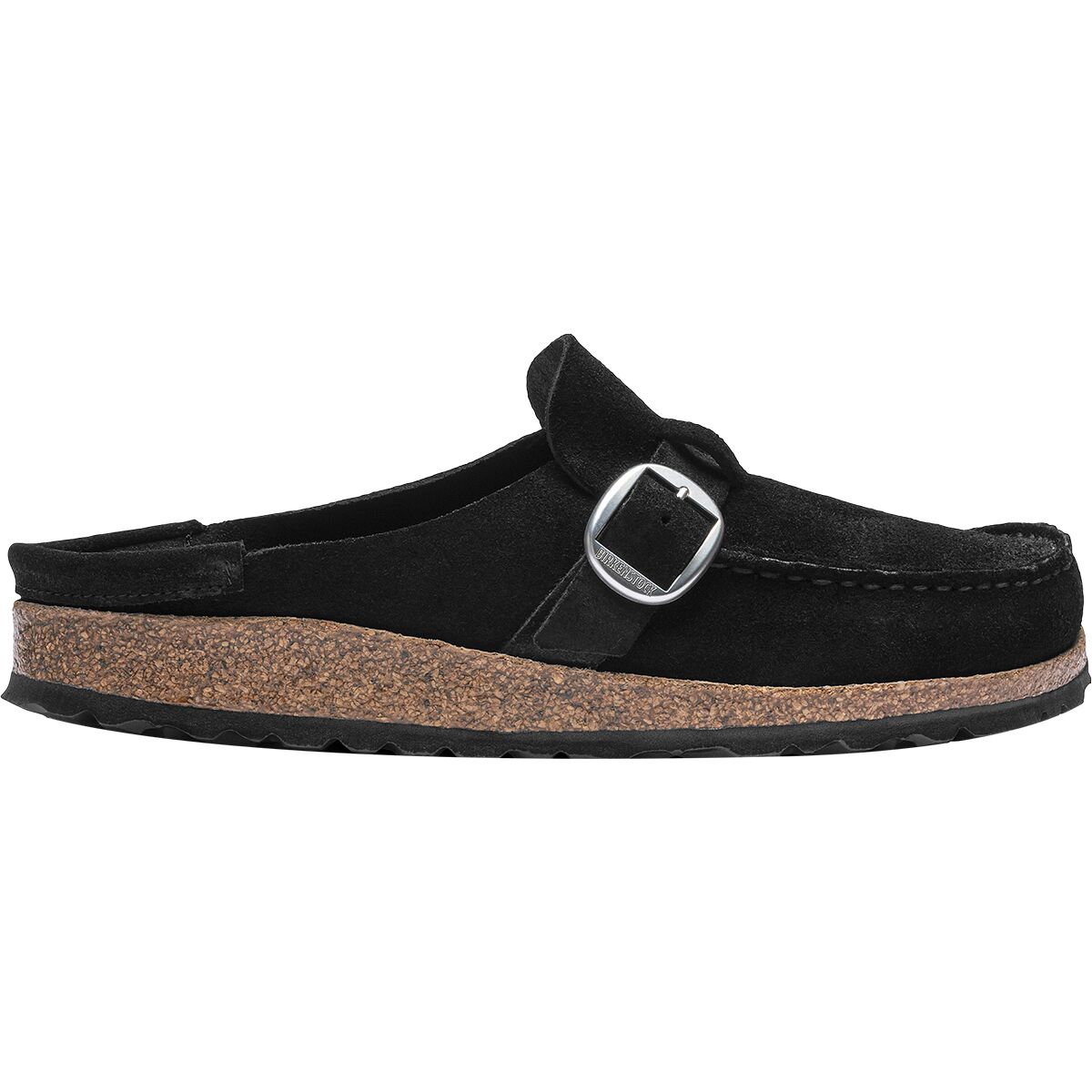 Image of Birkenstock Buckley Clog - Women's Black Suede, 41.0