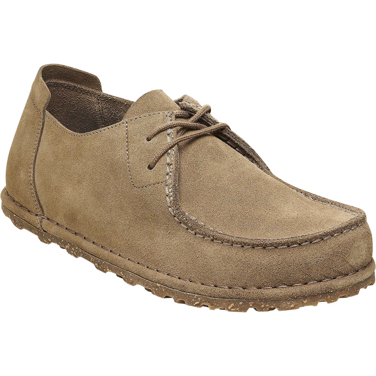 Image of Birkenstock Utti Lace Shoe - Men's Taupe Suede, 46.0