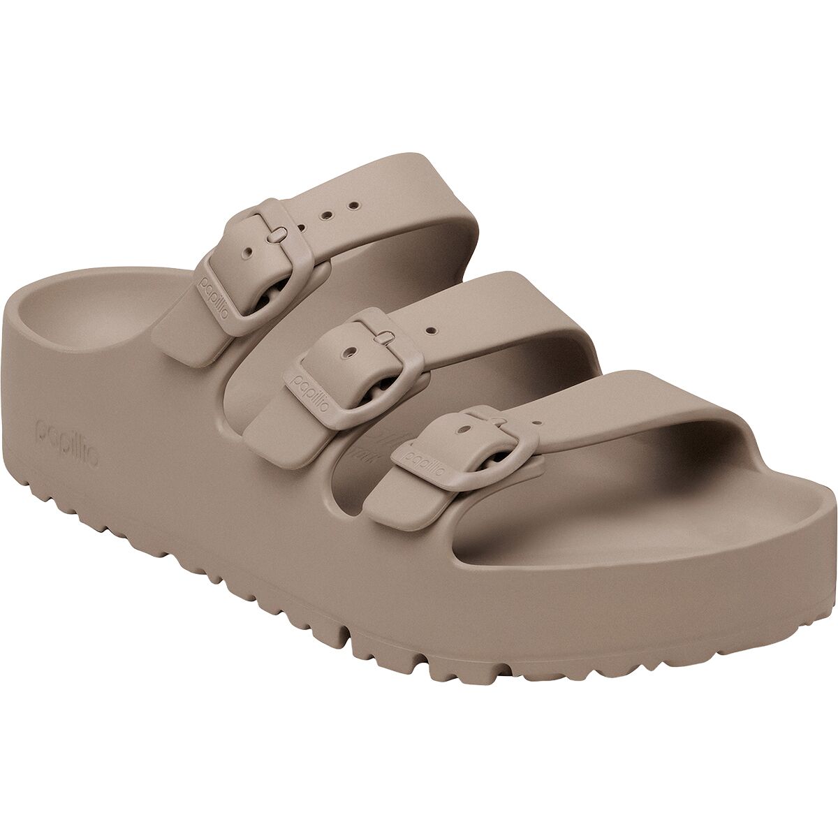 Image of Birkenstock Florida III Platform Narrow Sandal - Women's Gray Taupe EVA, 38.0