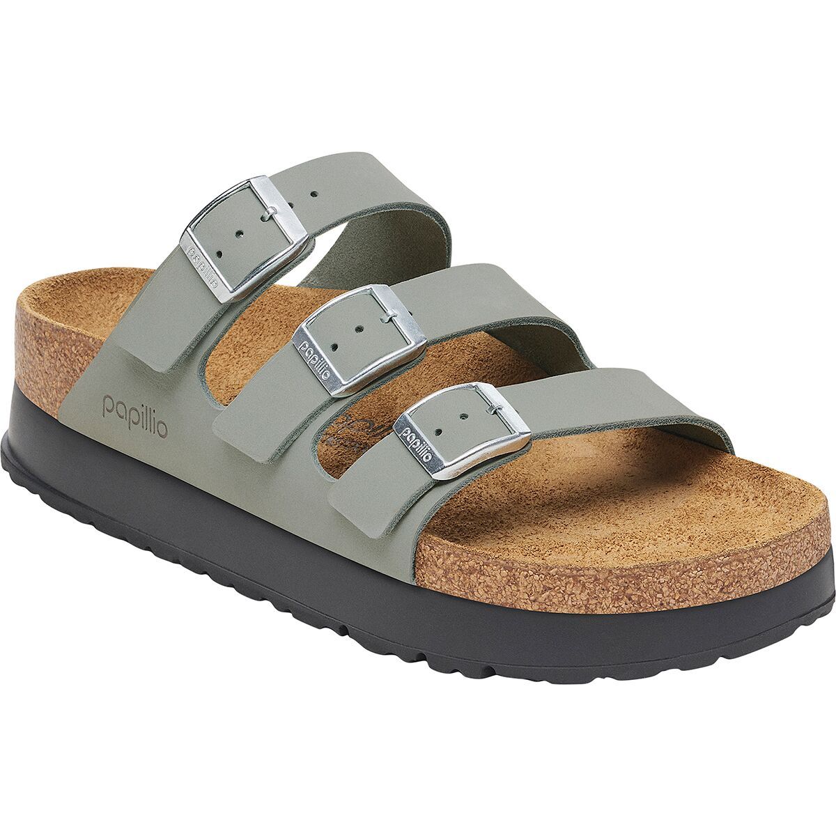 Birkenstock Florida III Platform Narrow Sandal - Women's Pure Sage Nubuck, 40.0