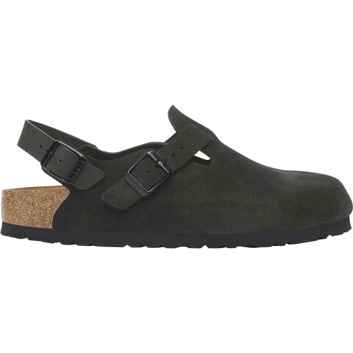 Birkenstock Tokio Narrow Clog - Women's Black Suede, 40.0
