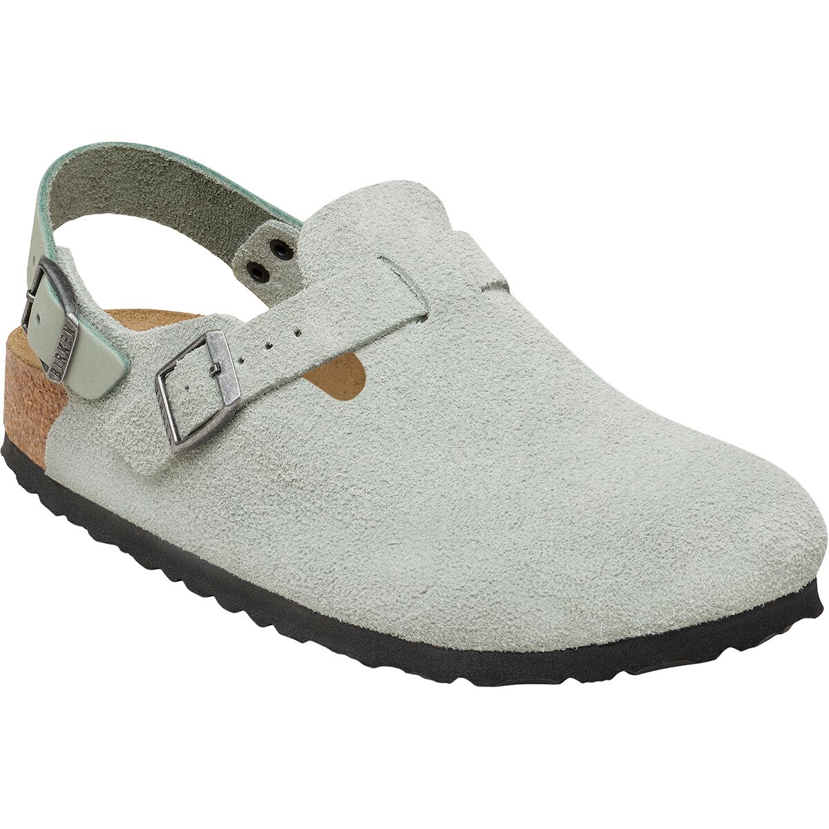 Image of Birkenstock Tokio Narrow Clog - Women's Pure Sage Suede, 39.0