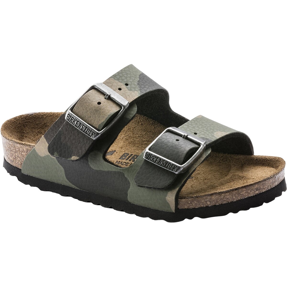 Image of Birkenstock Arizona Sandal - Kids' Desert Soil Camo Khaki Birko Flor, 34.0