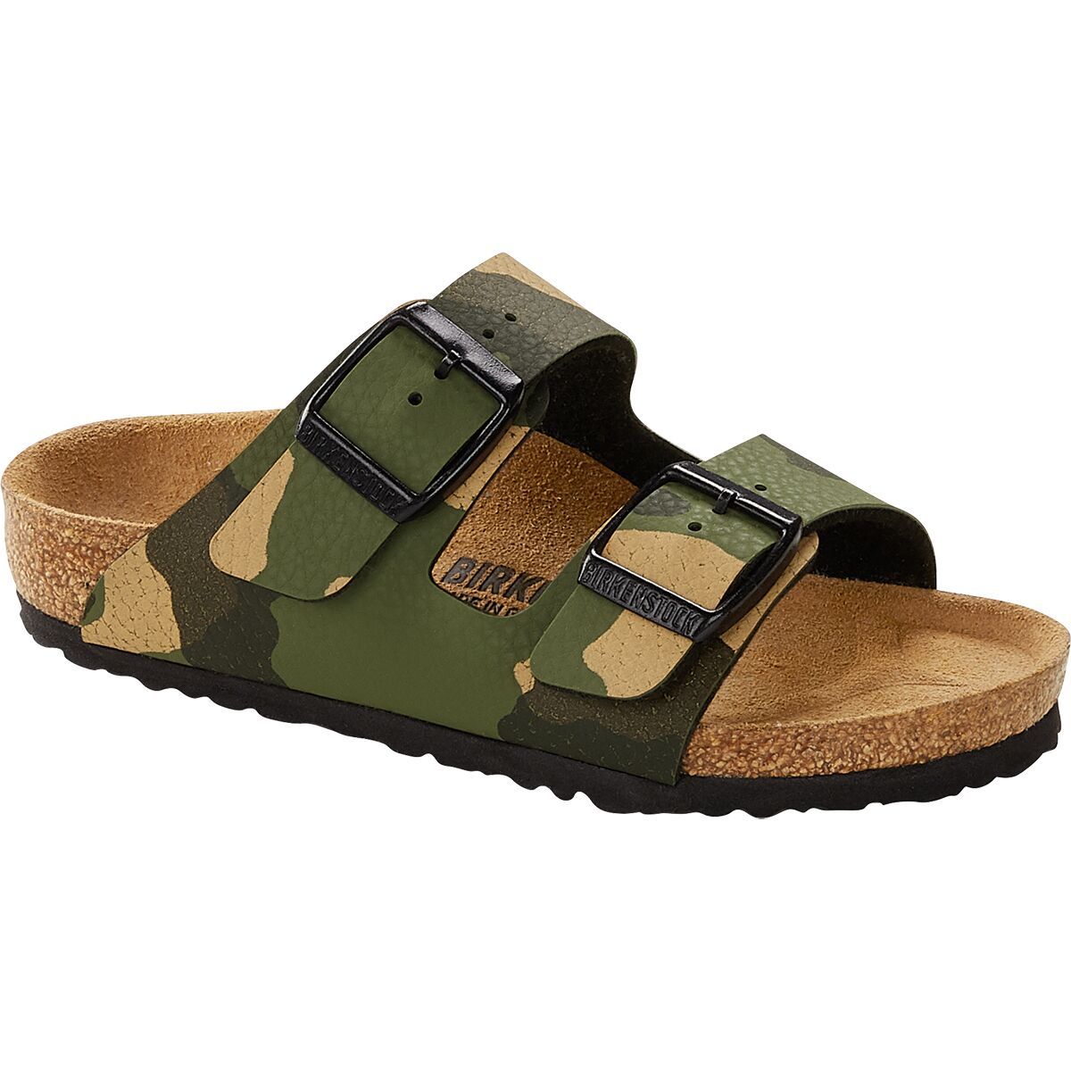 Image of Birkenstock Arizona Sandal - Kids' Desert Soil Camo Khaki Birko Flor, 32.0