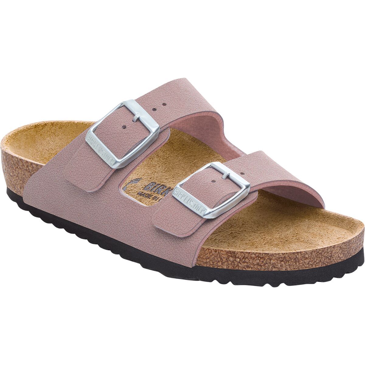 Image of Birkenstock Arizona Sandal - Kids' Faded Purple Brikibuc, 28.0