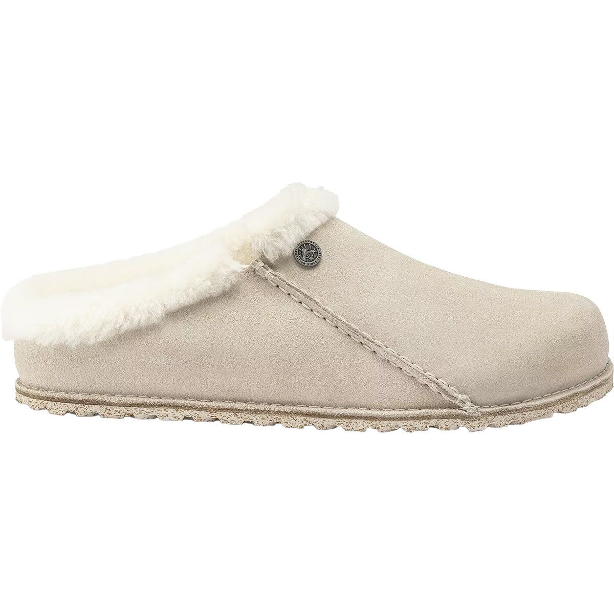 Image of Birkenstock Zermatt Premium Shearling Slipper - Women's Antique White/Natural Suede Shearling, 41.0