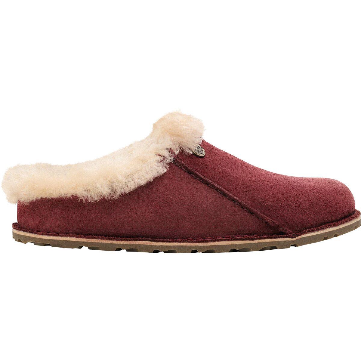 Image of Birkenstock Zermatt Premium Shearling Slipper - Women's Zinfandel/Sandcastle Suede Shearling, 36.0