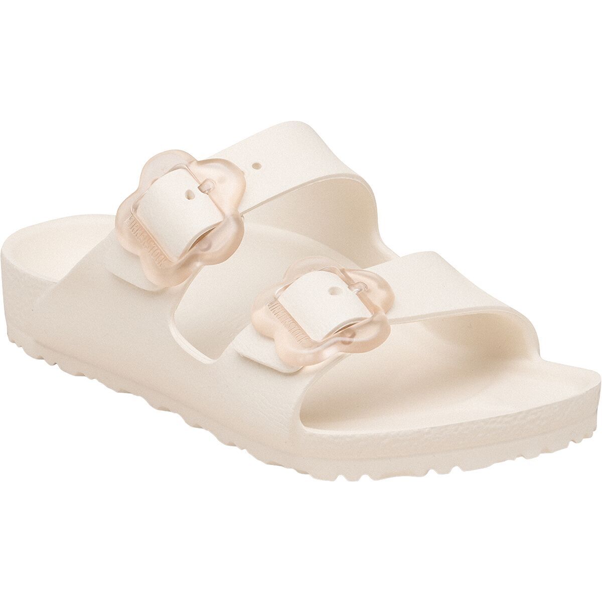 Image of Birkenstock Arizona Flower Buckle Sandal - Kids' EVA Eggshell, 30.0