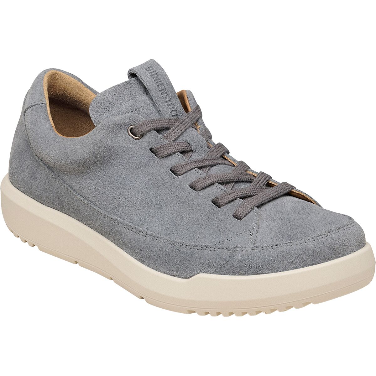 Image of Birkenstock Melbourne Shoe - Men's Basalt Gray Suede, 45.0
