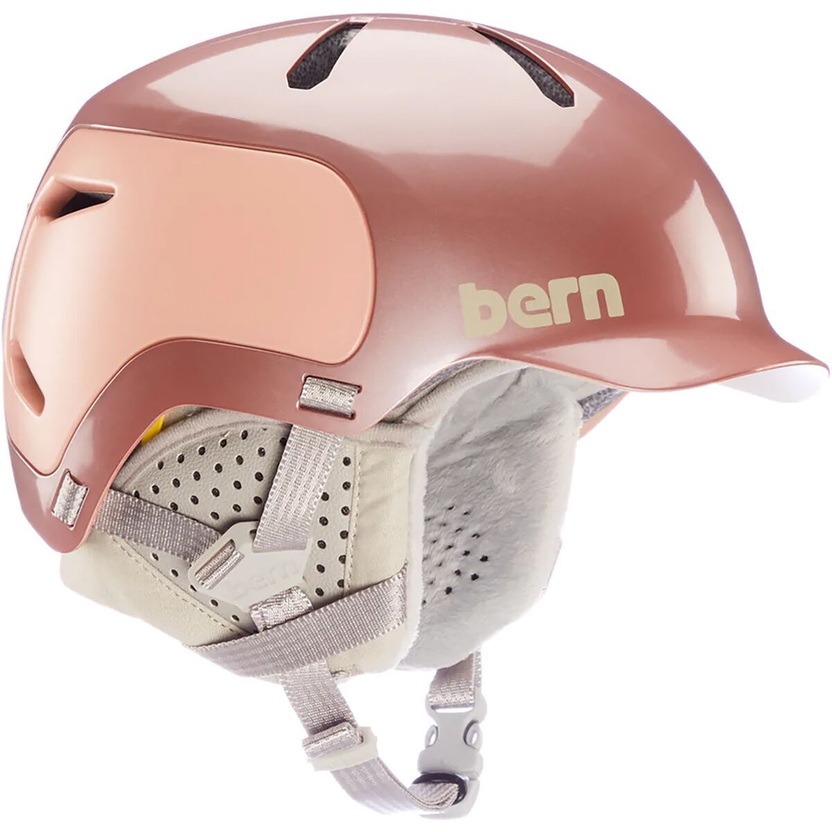 Bern Watts 2.0 Mips Helmet Metallic Rose Gold Tonal, L