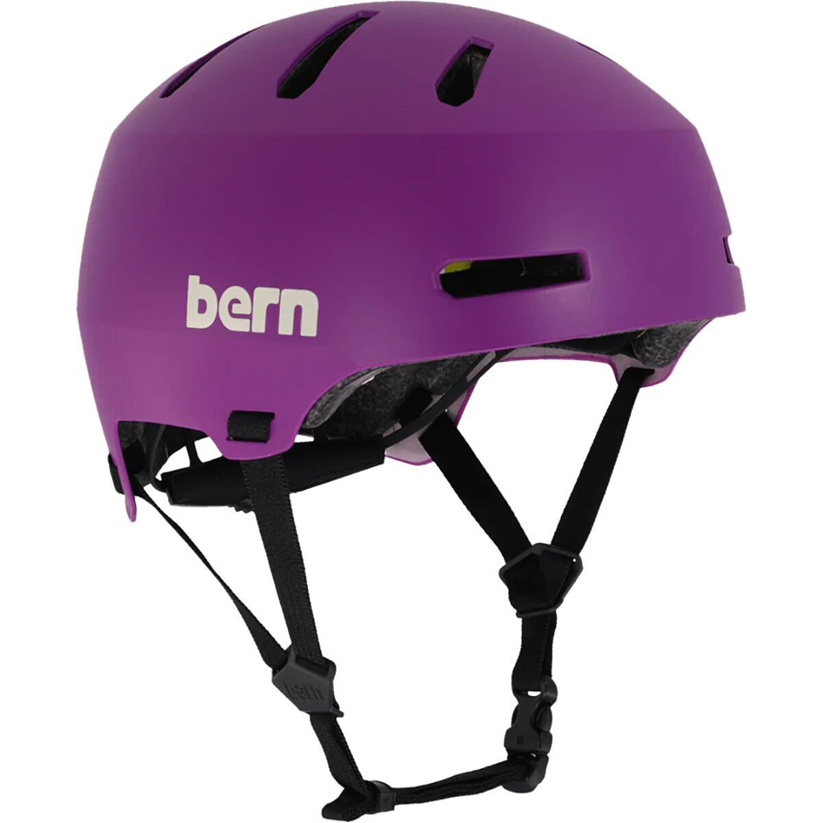 Image of Bern Macon 2.0 Mips Bike Helmet Satin Purple, L