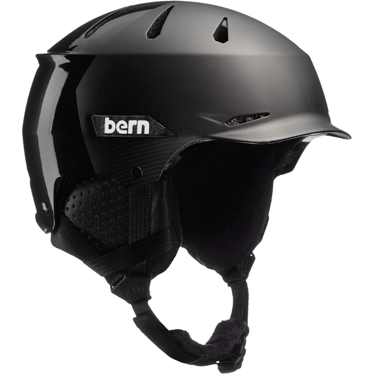 Image of Bern Hendrix Carbon Fiber DVRT Helmet Black Hatstyle, L
