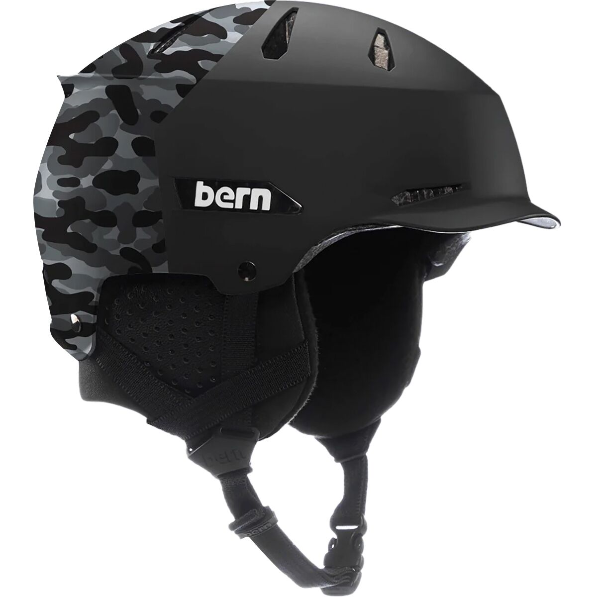 Image of Bern Hendrix Mips Helmet Matte Black Camo Hatstyle, S