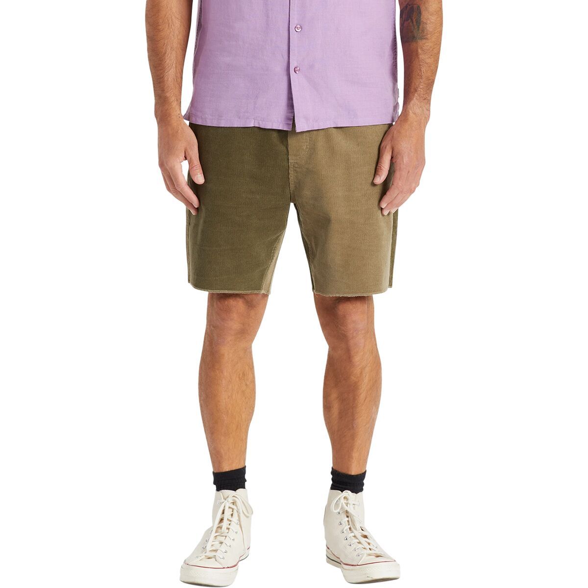 Brixton Madrid II Short - Men's Mermaid/Military Olive Cord, XXL