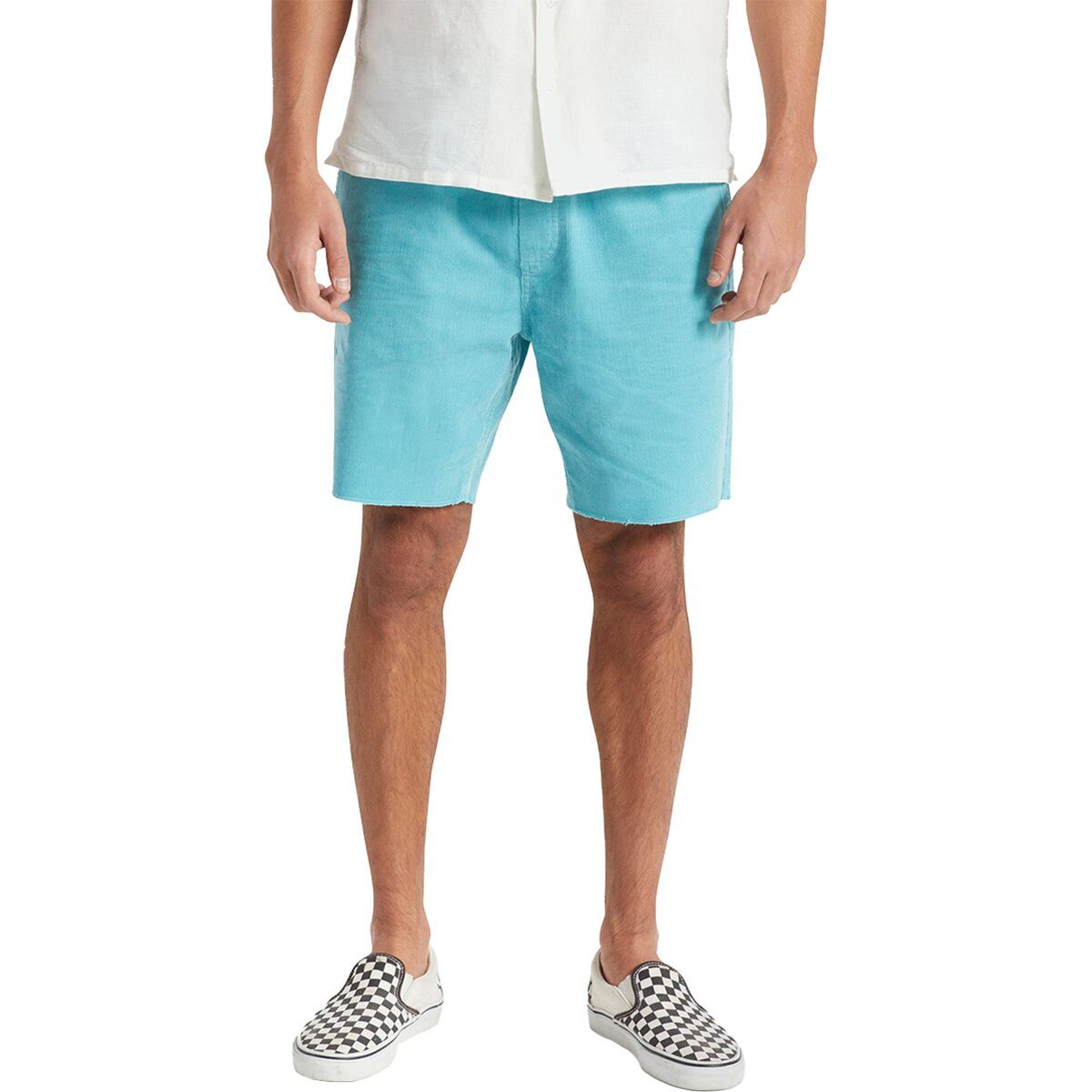 Brixton Madrid II Short - Men's Teal Cord, M