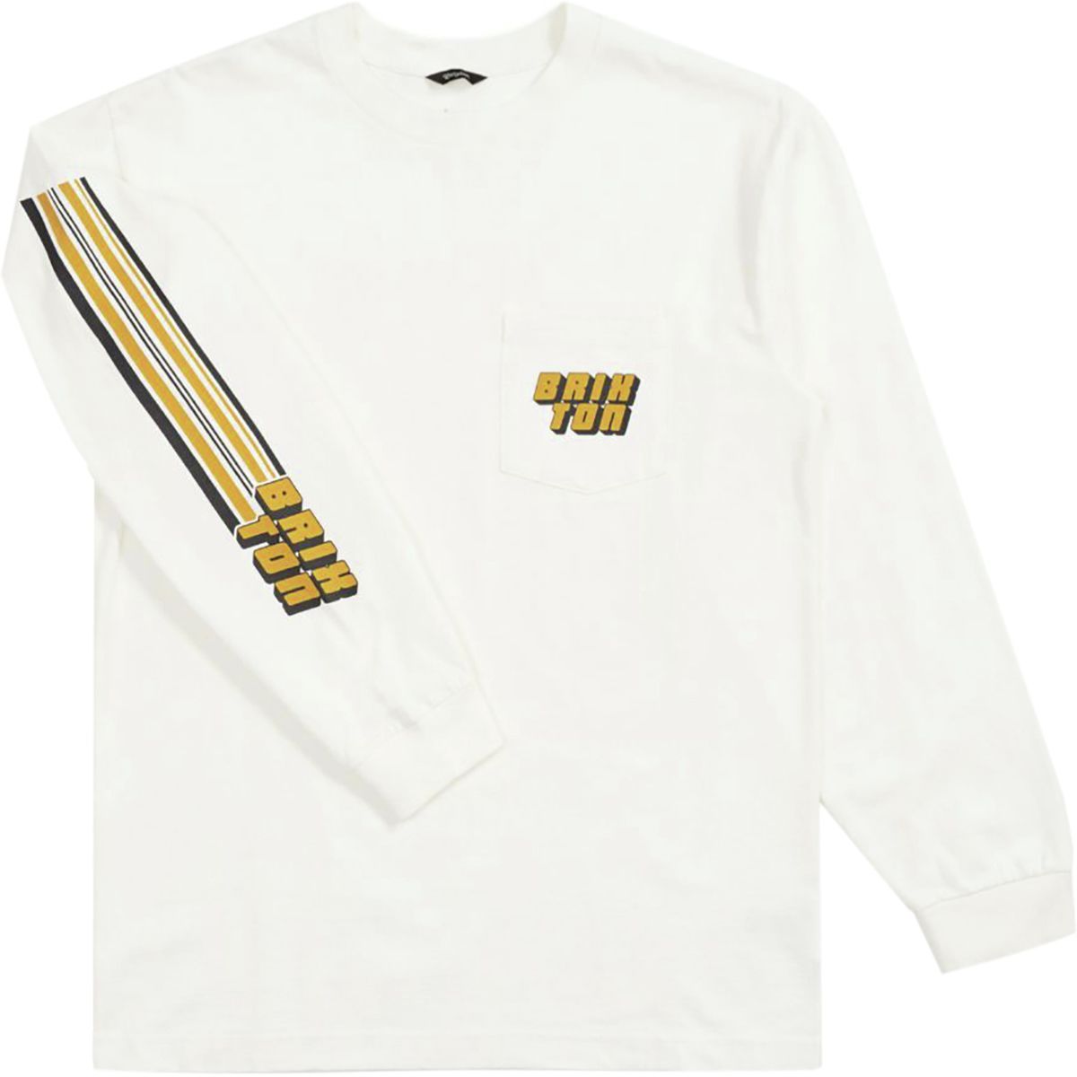 Brixton Mens Gate Ii Standard Fit Long Sleeve Pocket T-Shirt