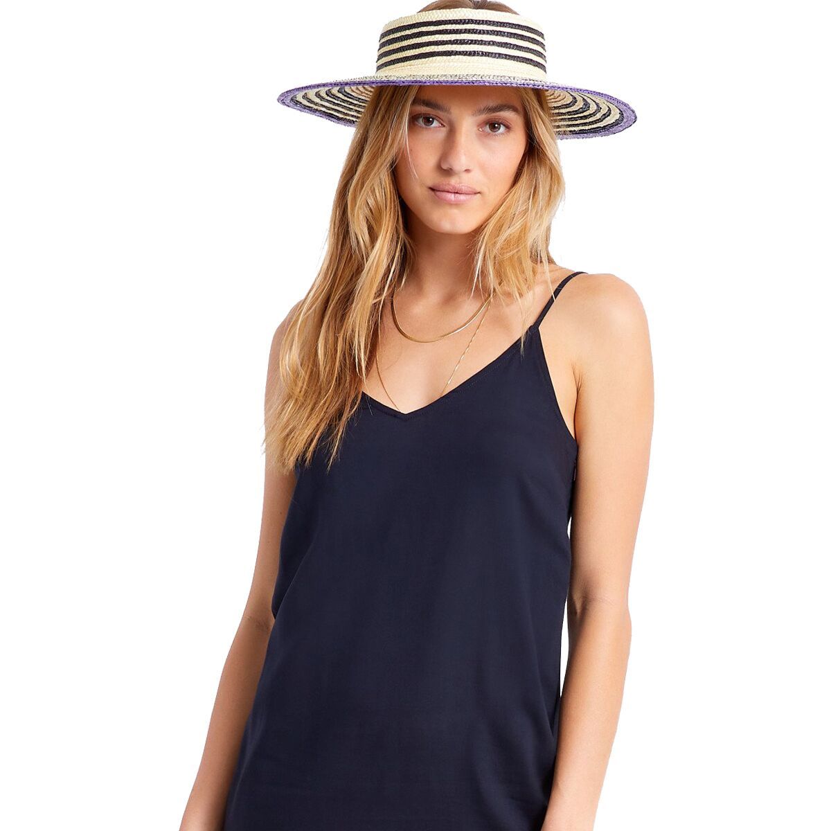 Brixton Joanna Visor - Women's Light Tan/Black, M