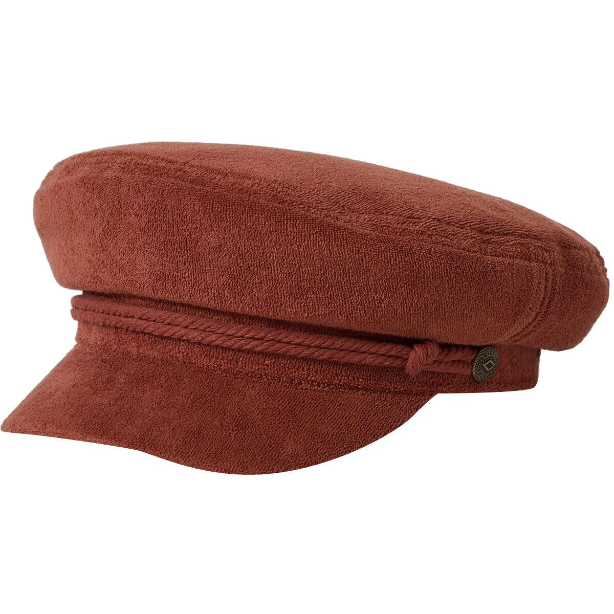 Image of Brixton Fiddler Hat Burnt Brick Terry Cloth, L