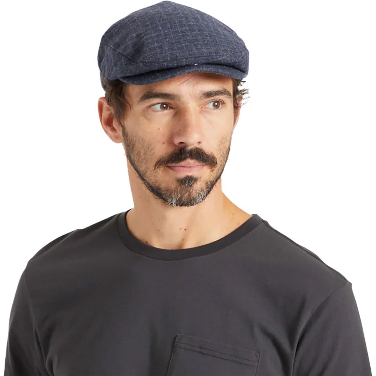 Brixton Hooligan Hat - Men's Washed Navy/Grey, S