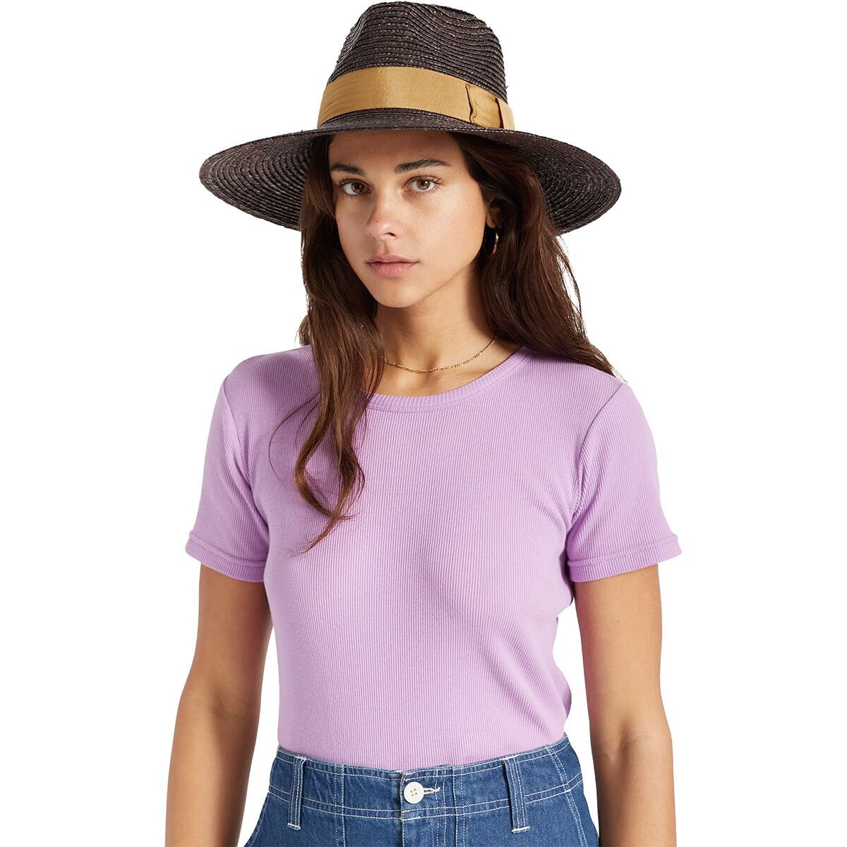 Brixton Joanna Hat - Women's Deep Brown/Medal Bronze, S