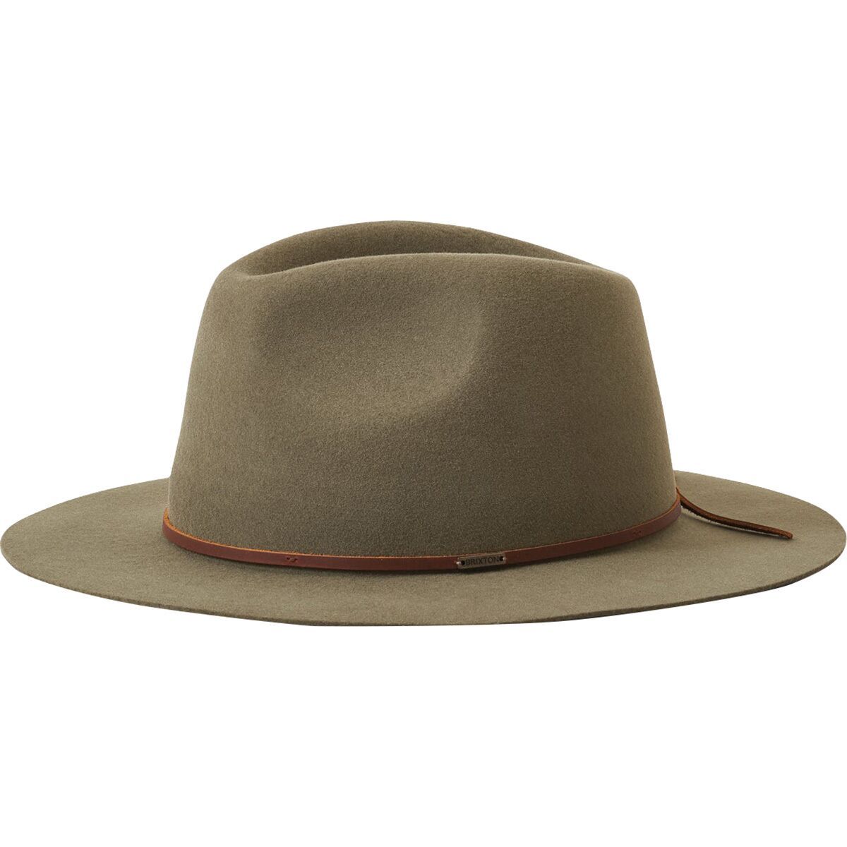 Brixton Wesley Fedora Military Olive, L