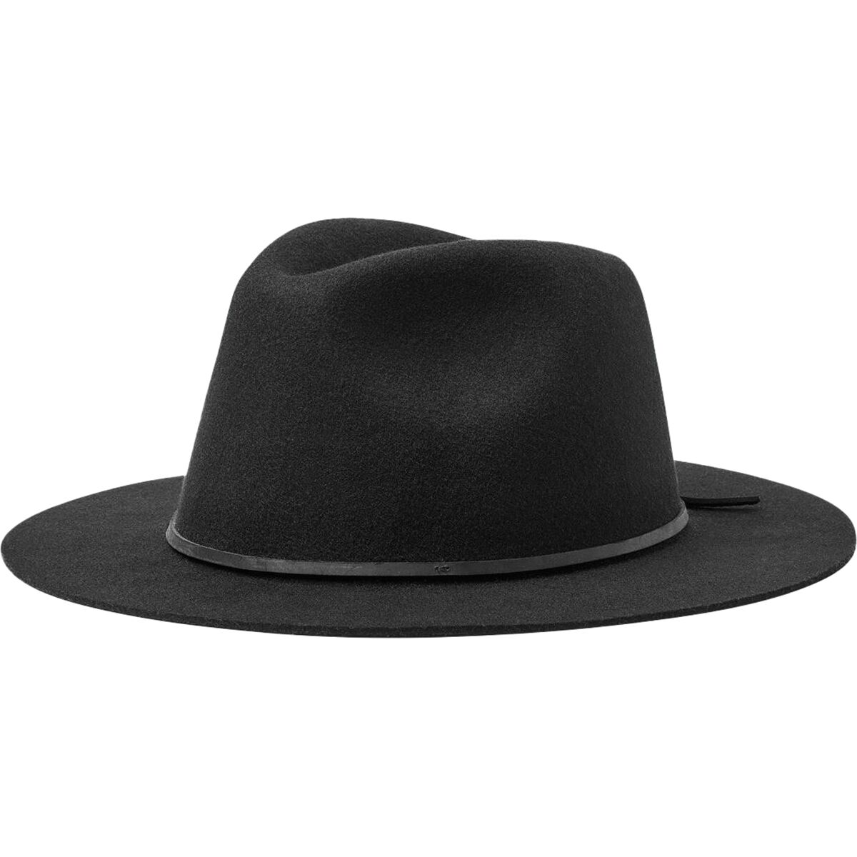 Image of Brixton Wesley Packable Fedora Black/Black, XL