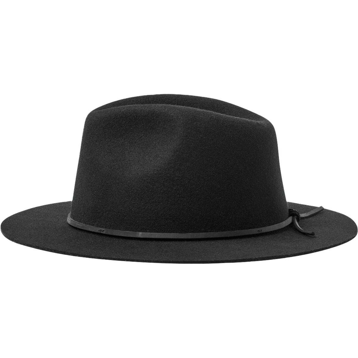 NWT BRIXTON Wesley Fedora Hat Wool Felt Black XS Wesley Packable Wool Felt Fedora Hat - Washed Black  main image 2