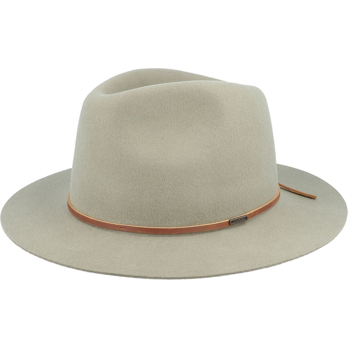 Brixton Wesley Packable Fedora Light Olive, XS