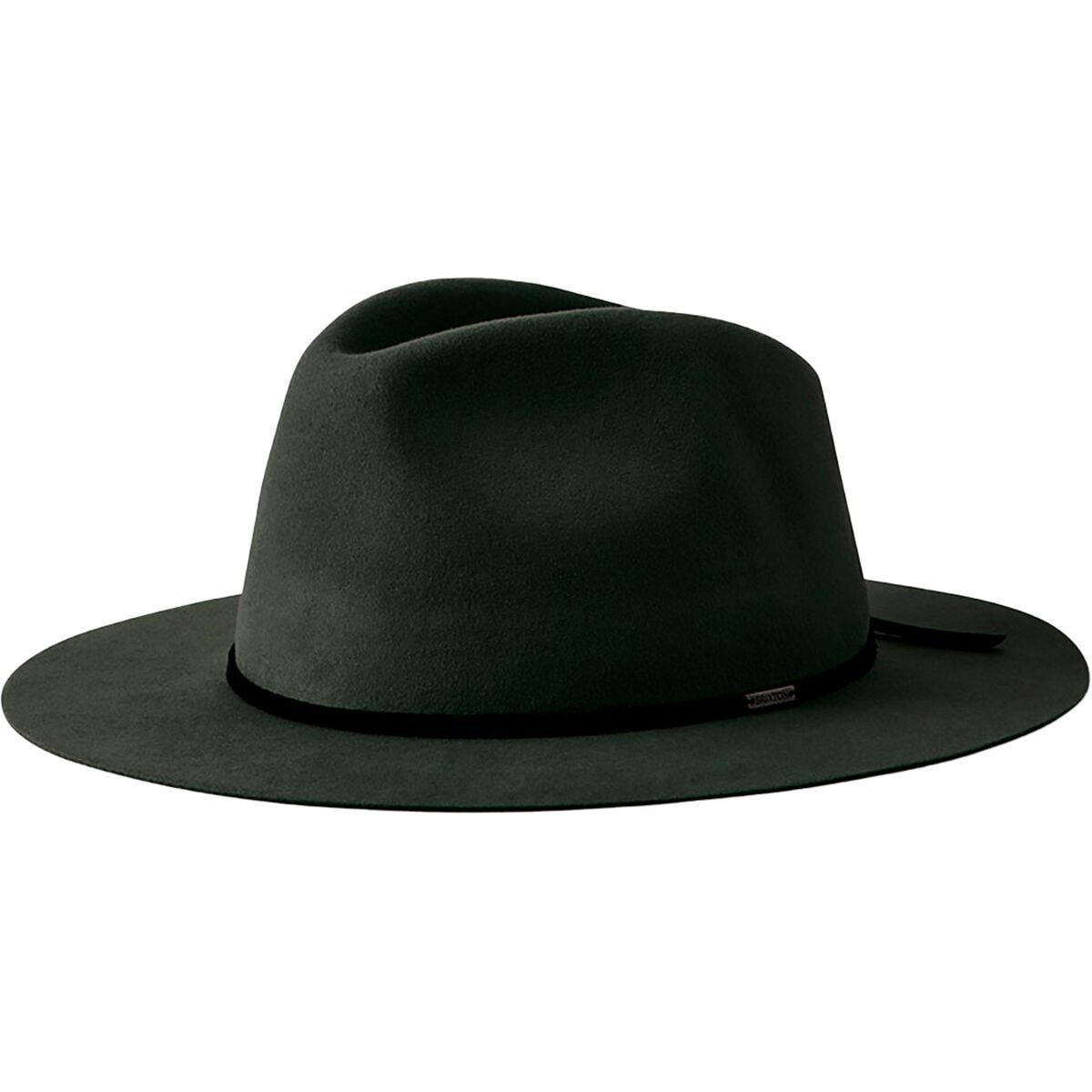 Brixton Wesley Packable Fedora Washed Black, XL