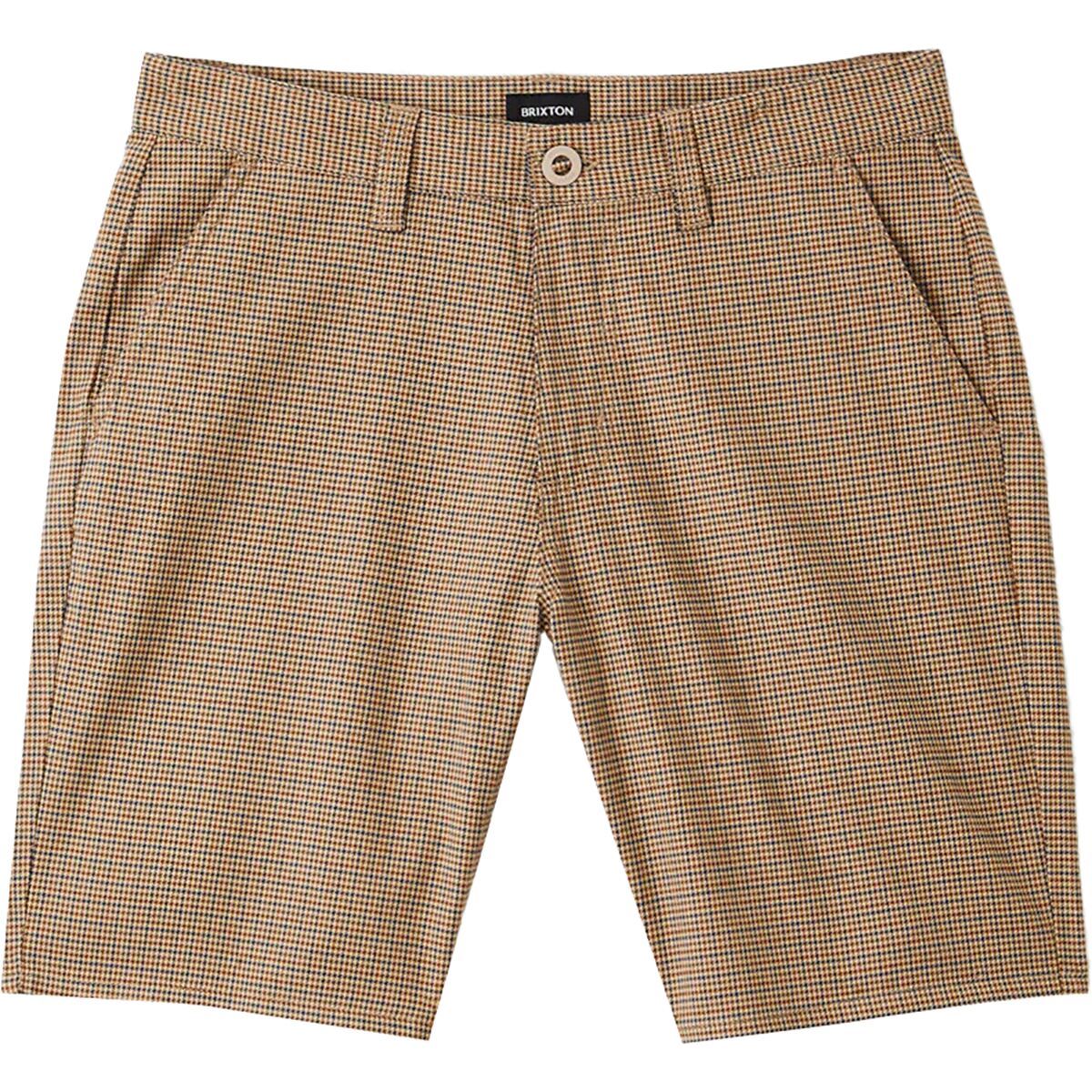 Brixton Choice Chino Short - Men's Vanilla Houndstooth, 28