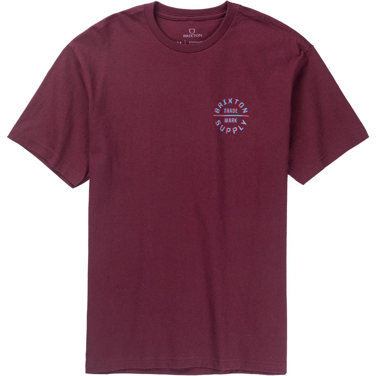 Brixton Oath V Standard T-Shirt - Men's Burgundy/3D, 4XL