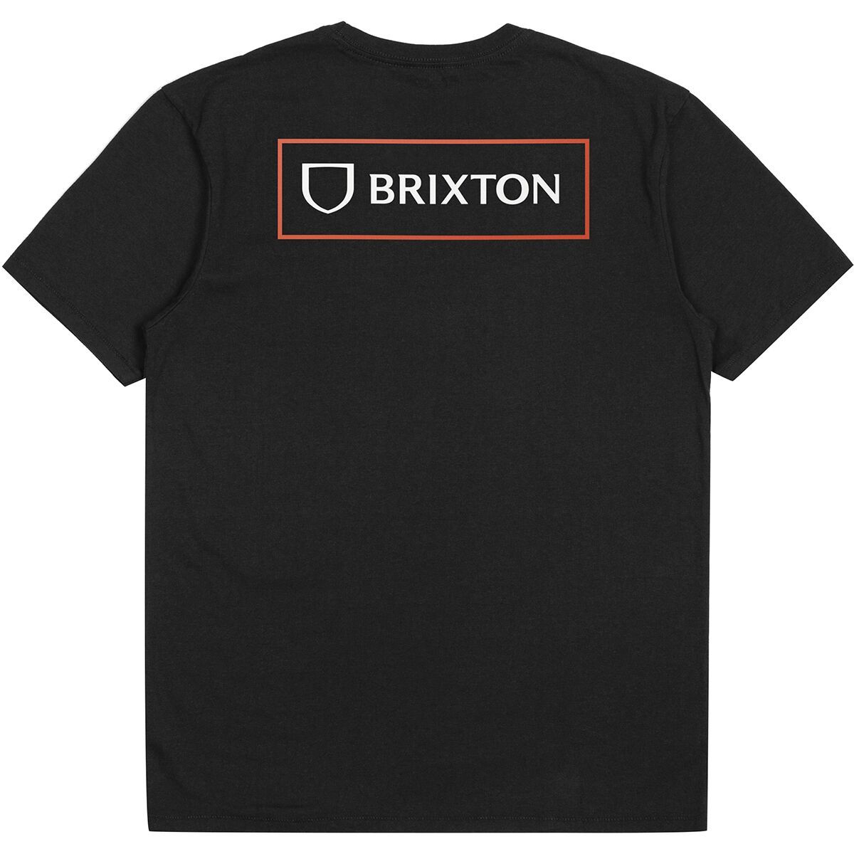 Brixton Alpha Block Short-Sleeve T-Shirt - Men's Black/Mars Red/White, M