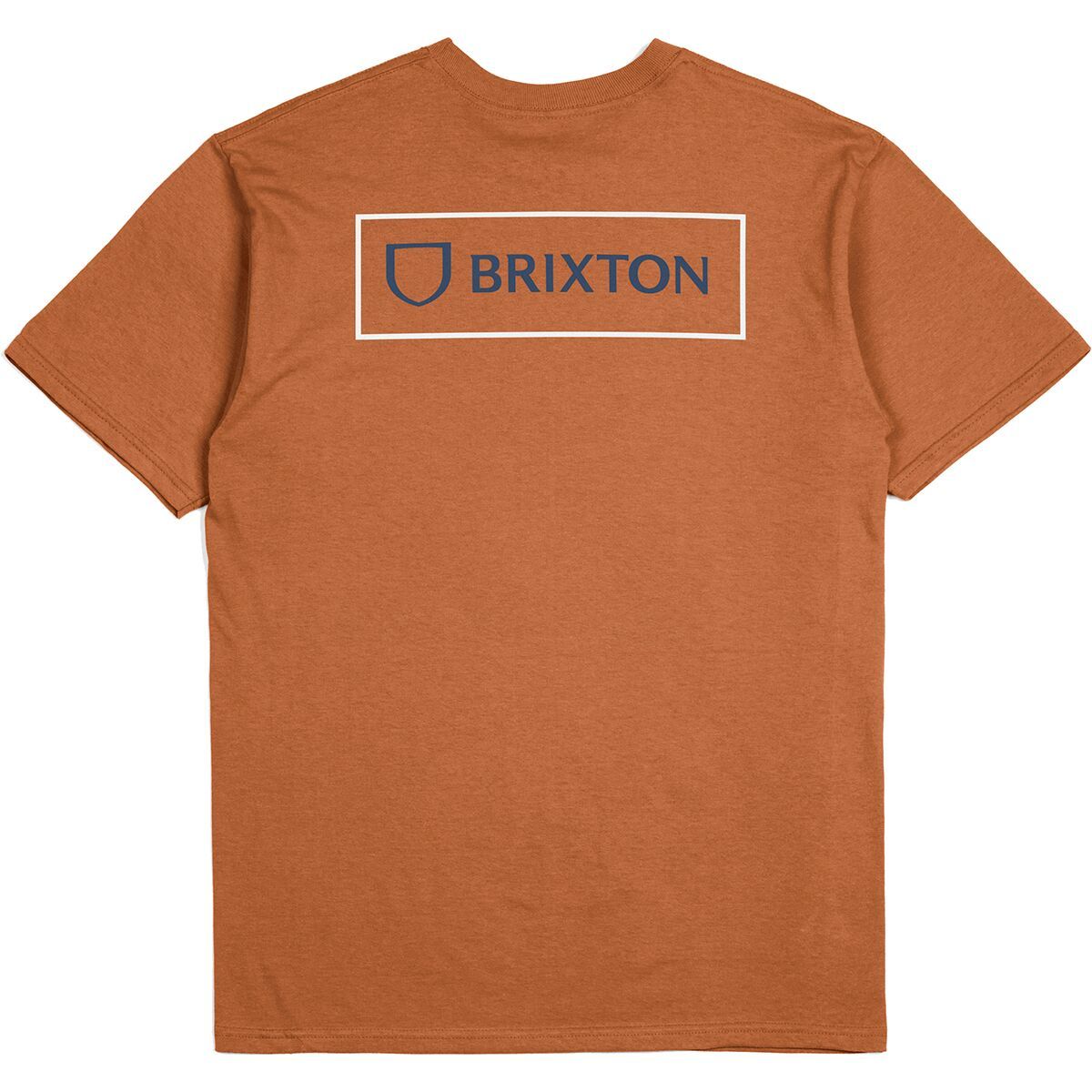 Brixton Alpha Block Short-Sleeve T-Shirt - Men's Burnt Orange/White/Joe Blue, M