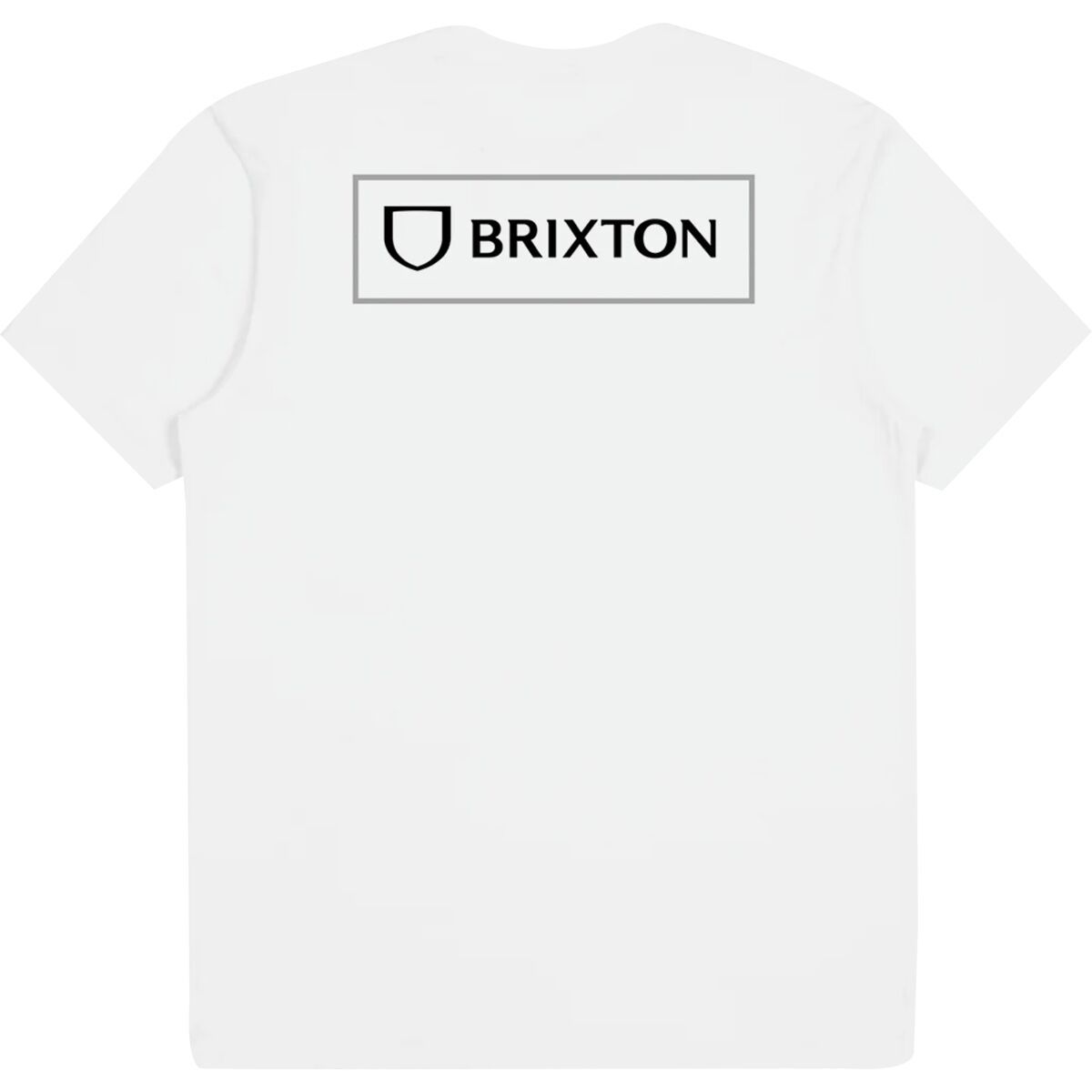 Brixton Alpha Block Short-Sleeve T-Shirt - Men's White Grey, L