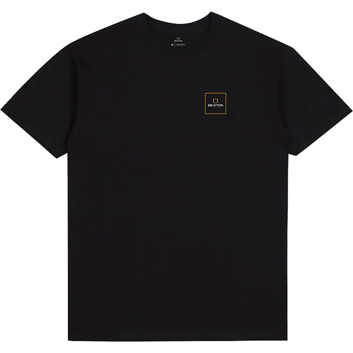 Brixton Alpha Square Short-Sleeve T-Shirt - Men's Black/Lemon Curry, XXL