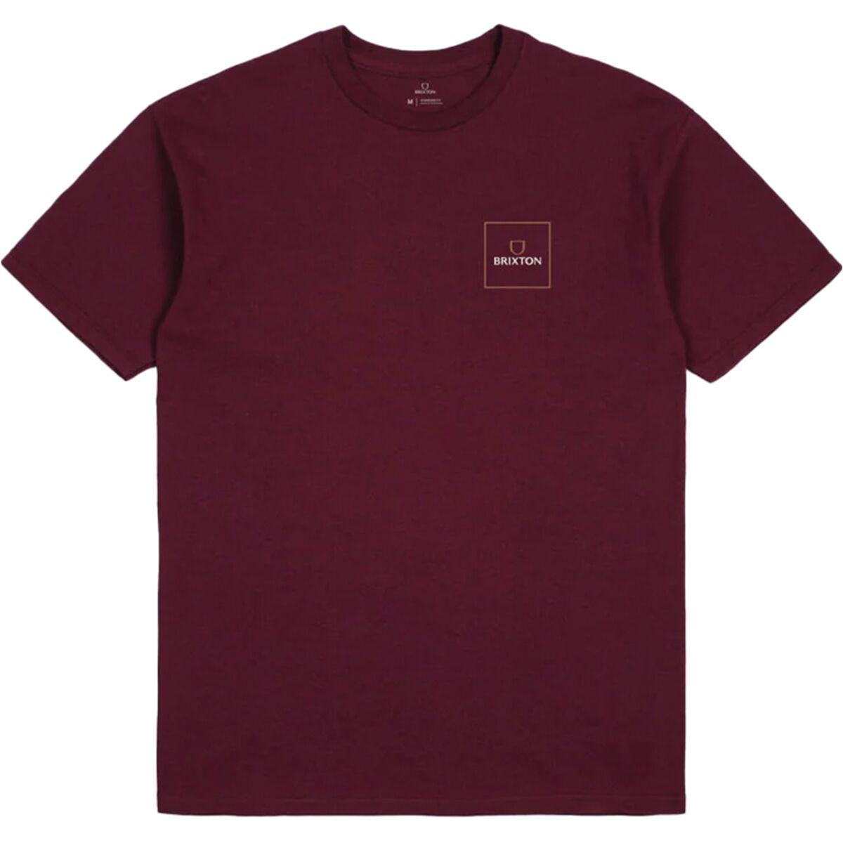 Brixton Alpha Square Short-Sleeve T-Shirt - Men's Burgundy/White, XXL