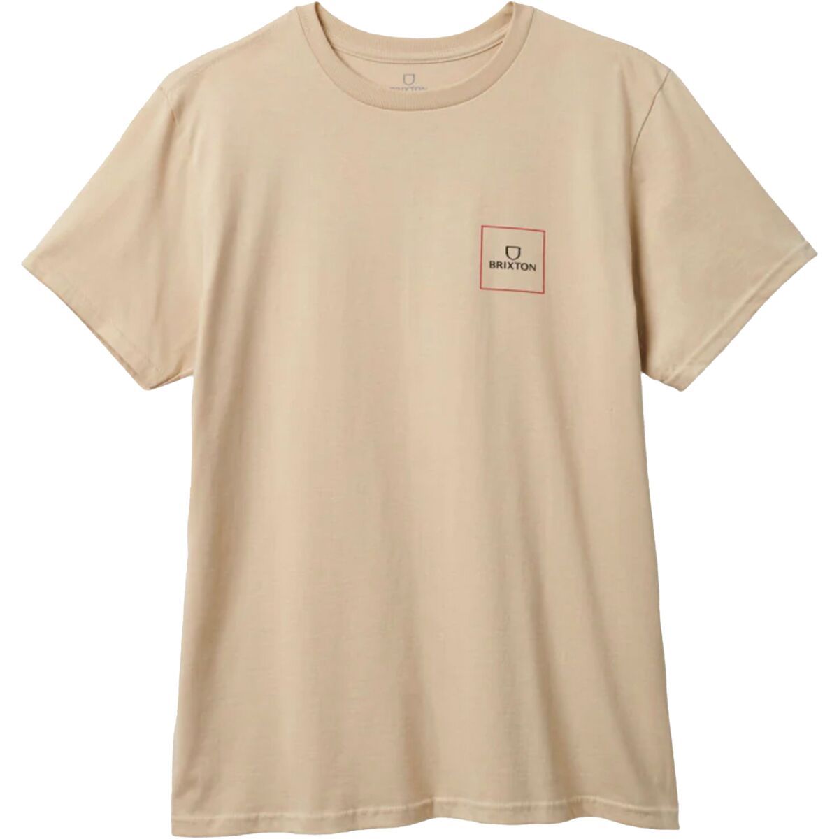 Brixton Alpha Square Short-Sleeve T-Shirt - Men's Cream/Mars Red, L